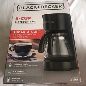 BLACK+DECKER 5-Cup COFFEE MAKER BLACK MANUFACTURER SPECTRUM BRANDS